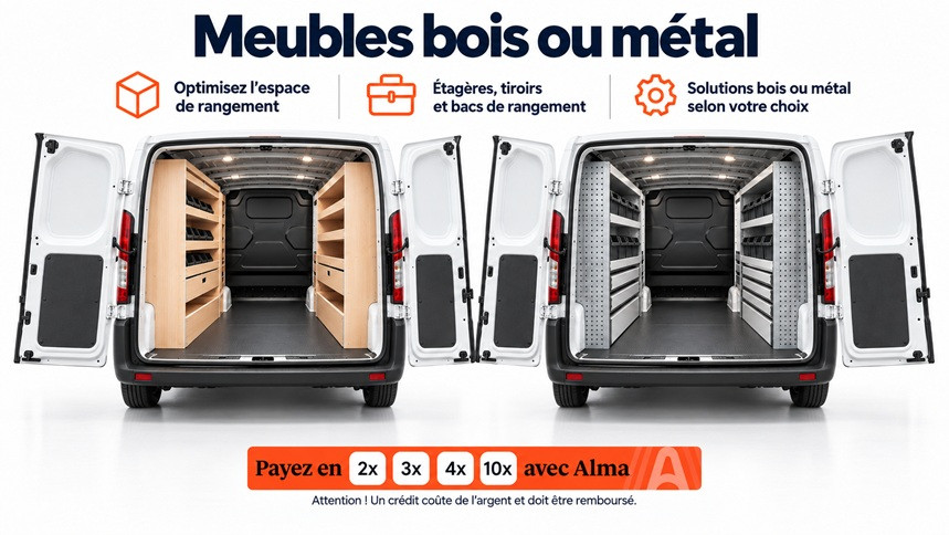 Aménagement intérieur pour véhicules utilitaires
